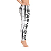 Amila Claws Print Leggings--Black with White and White with Black Contrast Leg